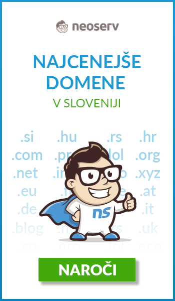 Nakup najcenejše domene v Sloveniji