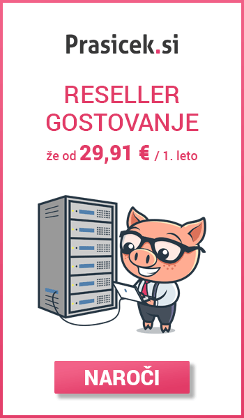 Reseller gostovanje Prasicek.si