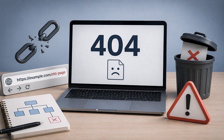 Vzroki napake 404 Vzroki napake 404