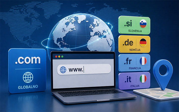 Domena .com in nacionalne domene Domena .com in nacionalne domene